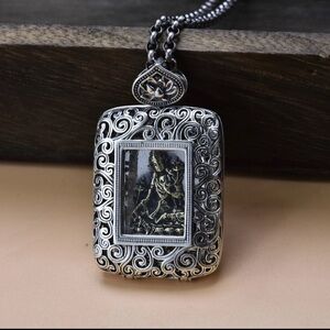 Tara Bodhisattva of Compassion Sterling Silver 925 Pendent